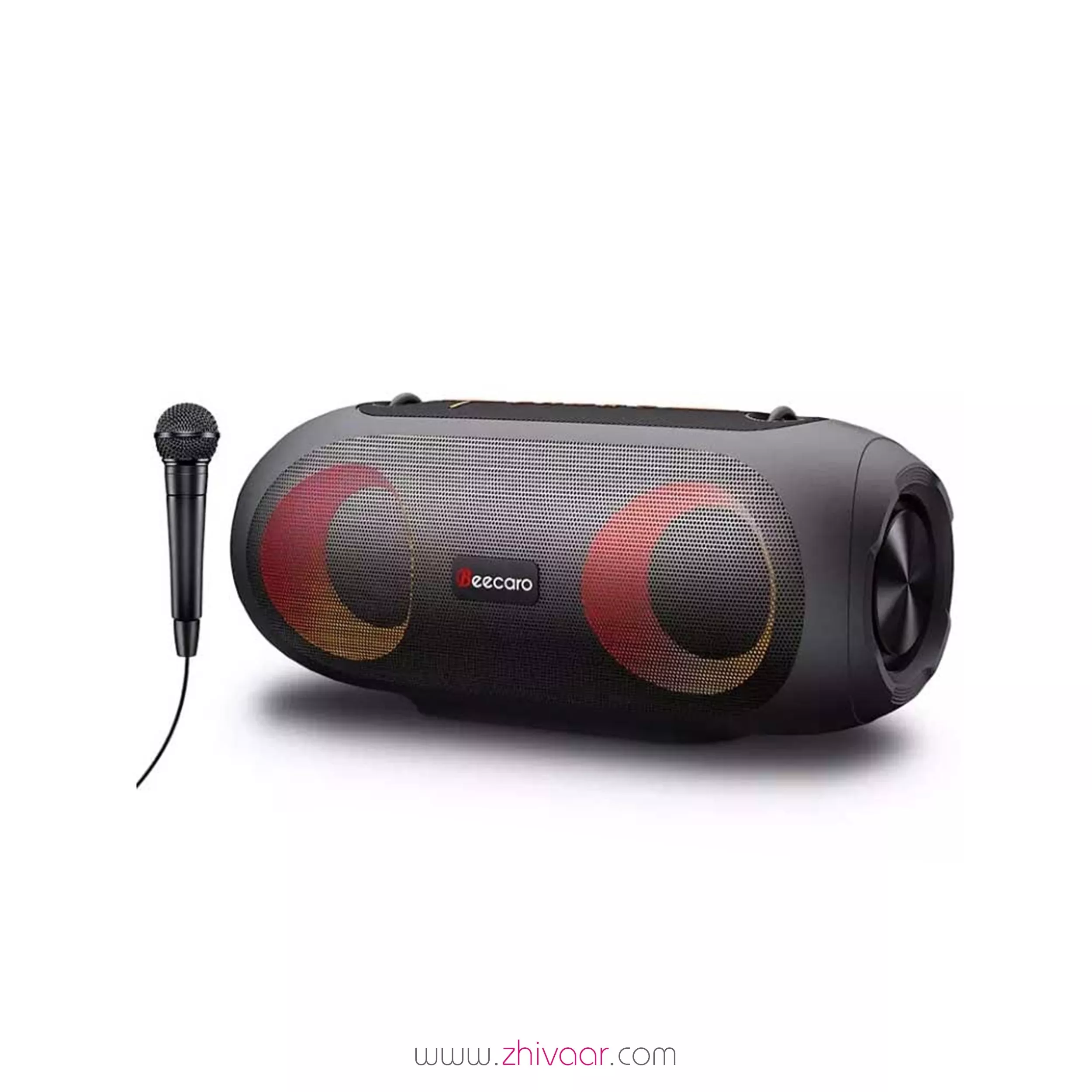 خرید اسپیکر بلوتوثی و قابل حمل بیکارو مدل GF-702 رنگ مشکی - قیمت اسپيکر بيکارو مدل GF-702